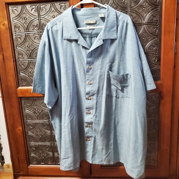 Batik Bay Steel Gray S/S Shirt 4XB - Picture 1 of 3